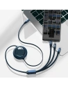 Hurtownia GSM - Kabel USB 3w1 Baseus Bright Mirror, USB do micro USB / USB-C / Lightning, 100W, 1.2m (niebieski) - BSU2810BLU - {ean13} - Hurt