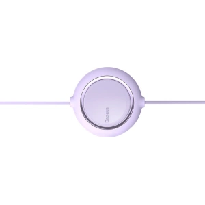 Kabel USB 3w1 Baseus Bright Mirror, USB do micro USB / USB-C / Lightning, 100W, 1.2m (fioletowy)