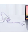 Hurtownia GSM - USB kabel 3w1 Baseus Bright Mirror, USB do micro USB / USB-C / Lightning, 100W, 1.2m (fialový) - BSU2811PRP - {ean13} - Hurt
