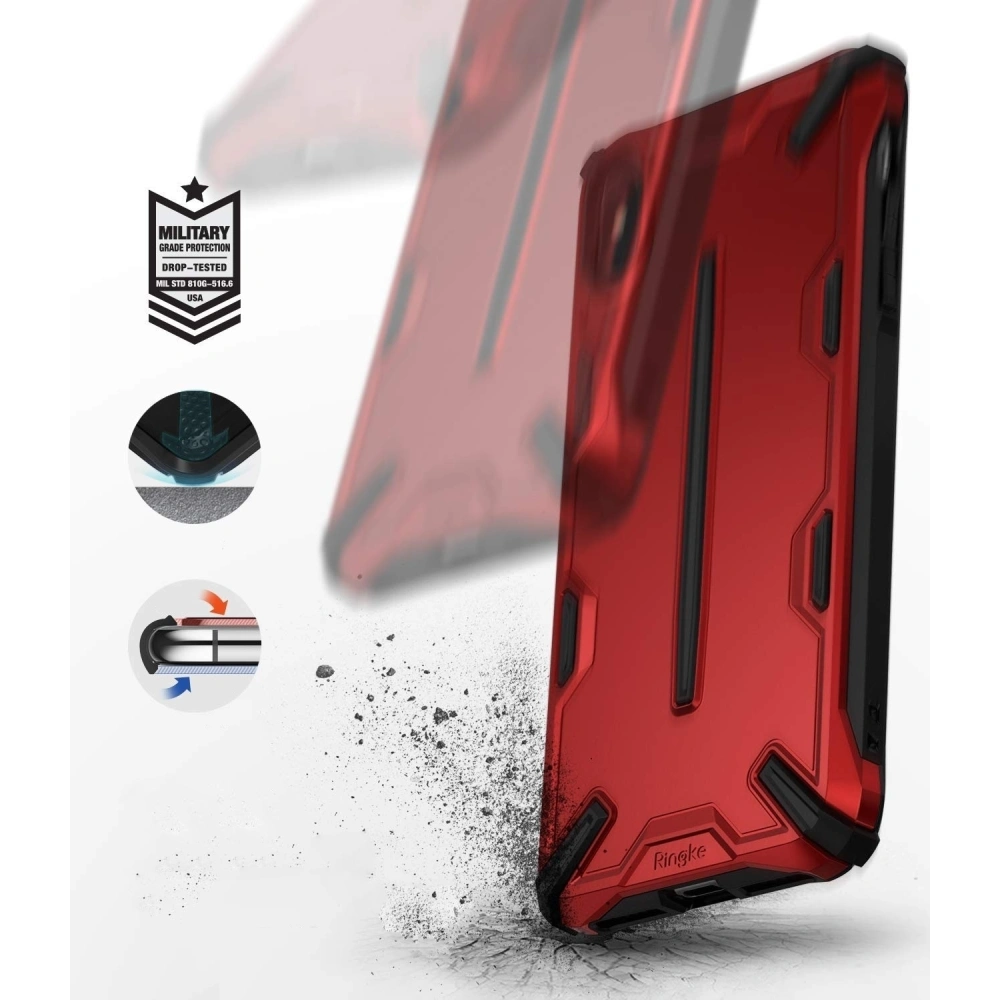 Hurtownia GSM - Etui Ringke Dual-X iPhone XS/X 5.8 Iron Red - RGK767RED - {ean13} - Hurt