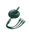 Wholesale USB cable 3in1 Baseus Bright Mirror, USB to micro USB / USB-C / Lightning, 100W, 1.2m (green) - BSU2812GRN - {ean13} - Hurt