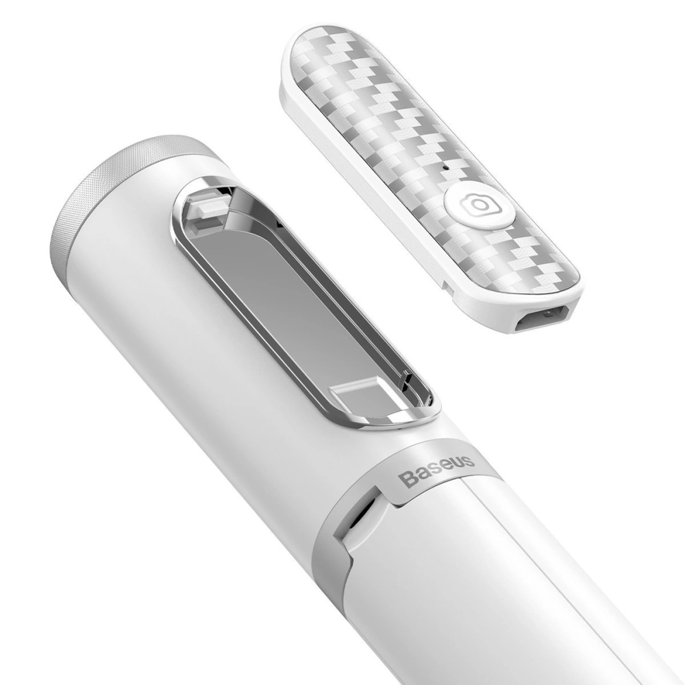 Hurtownia GSM - Selfie stick, statyw Bluetooth Baseus Traveler (biały) - BSU2813WHT - {ean13} - Hurt