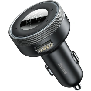 Transmiter FM Baseus Enjoy Car, Bluetooth 5.0, microSD, AUX (czarny)