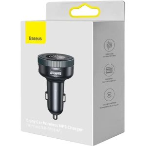 Hurtownia GSM - Transmiter FM Baseus Enjoy Car, Bluetooth 5.0, microSD, AUX (czarny) - BSU2817BLK - {ean13} - Hurt