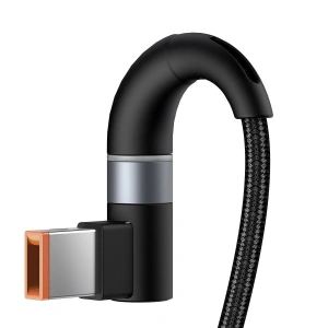 Hurtownia GSM - Kabel magnetyczny Baseus Zinc Magnetic, USB-C do wtyk DC prostokątny, 100W, PD, 2m, kątowy (czarny) - BSU2818BLK - {ean13} - Hurt
