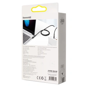 Hurtownia GSM - Kabel magnetyczny Baseus Zinc Magnetic, USB-C do wtyk DC prostokątny, 100W, PD, 2m, kątowy (czarny) - BSU2818BLK - {ean13} - Hurt