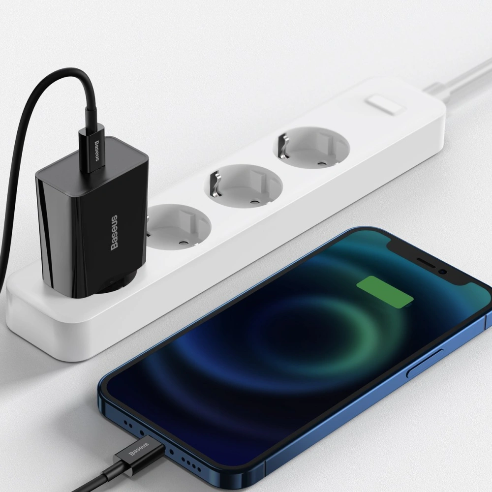 Hurtownia GSM - Ładowarka sieciowa Baseus Speed Mini Quick Charger, USB-C, PD, 3A, 20W (czarna) - BSU2819BLK - {ean13} - Hurt