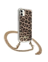 Hurtownia GSM - Guess GUHCN61KCLEO Apple iPhone 11 Leopard hardcase Gold Strap - GUE1060GLD - {ean13} - Hurt