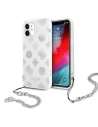 Guess GUHCN61KSPESI Apple iPhone 11 silver hardcase Peony Chain Collection
