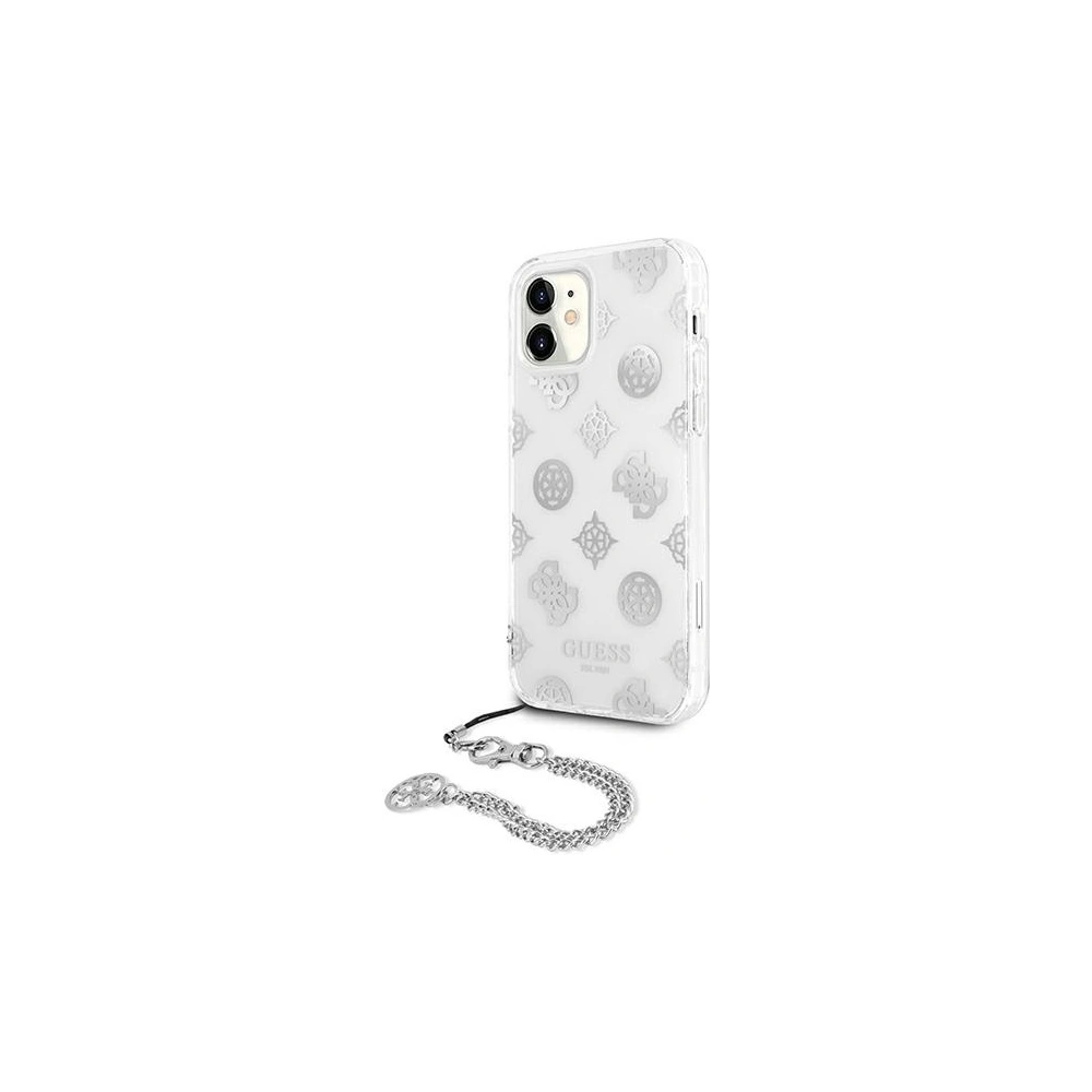 Hurtownia GSM - Etui Guess GUHCN61KSPESI Apple iPhone 11 stříbrný/silver hardcase Peony Chain Collection - GUE1063SLV - {ean13} - Hurt