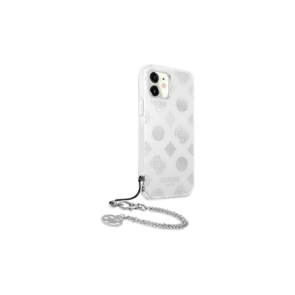 Hurtownia GSM - Etui Guess GUHCN61KSPESI Apple iPhone 11 stříbrný/silver hardcase Peony Chain Collection - GUE1063SLV - {ean13} - Hurt