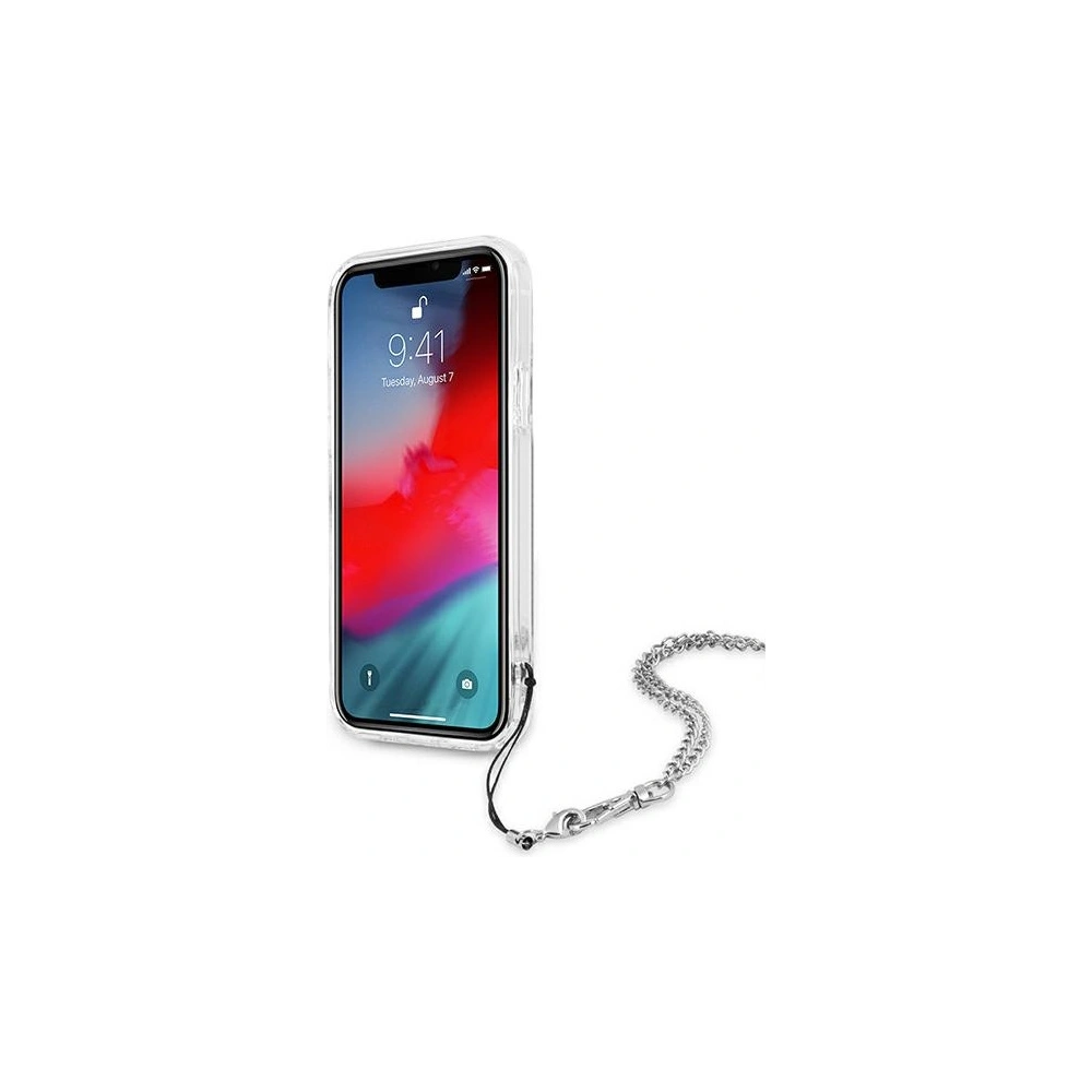 Hurtownia GSM - Etui Guess GUHCN61KSPESI Apple iPhone 11 stříbrný/silver hardcase Peony Chain Collection - GUE1063SLV - {ean13} - Hurt