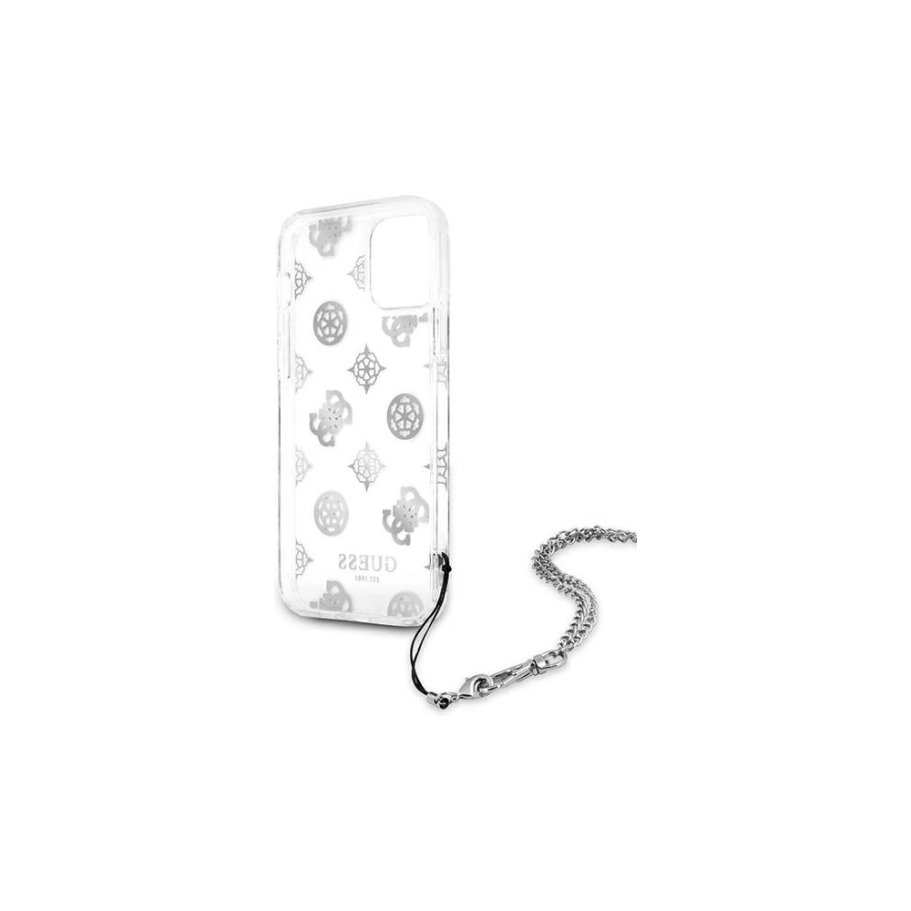 Hurtownia GSM - Etui Guess GUHCN61KSPESI Apple iPhone 11 stříbrný/silver hardcase Peony Chain Collection - GUE1063SLV - {ean13} - Hurt