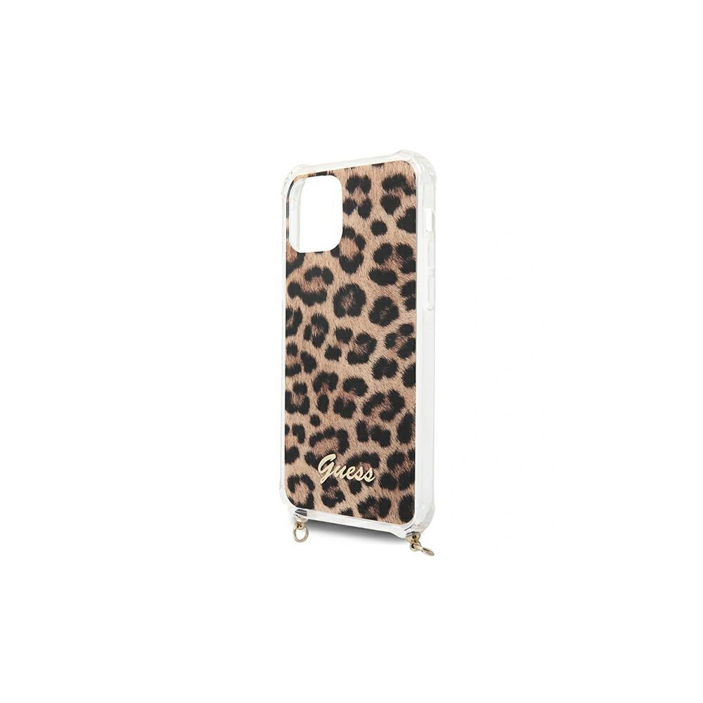 Hurtownia GSM - Etui Guess GUHCP12LKCLEO Apple iPhone 12 Pro Max Leopard hardcase Gold Strap - GUE1066LEO - {ean13} - Hurt