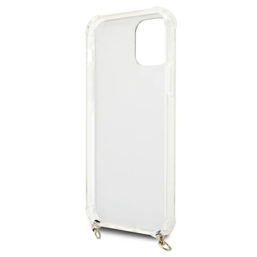 Etui Guess GUHCP12LKCLEO Apple iPhone 12 Pro Max Leopard hardcase Gold Strap