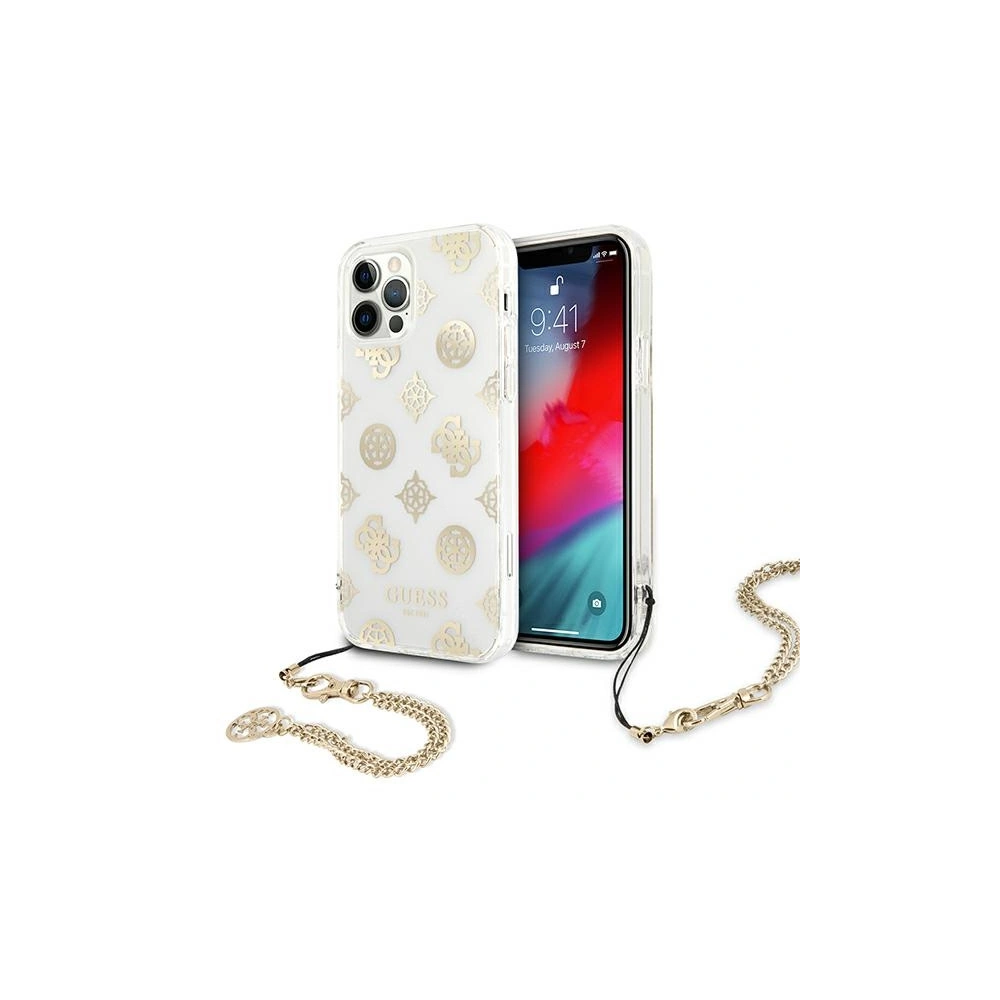 Hurtownia GSM - Etui Guess GUHCP12LKSPEGO Apple iPhone 12 Pro Max złoty/gold hardcase Peony Chain Collection - GUE1068GLD - {ean13} - Hurt