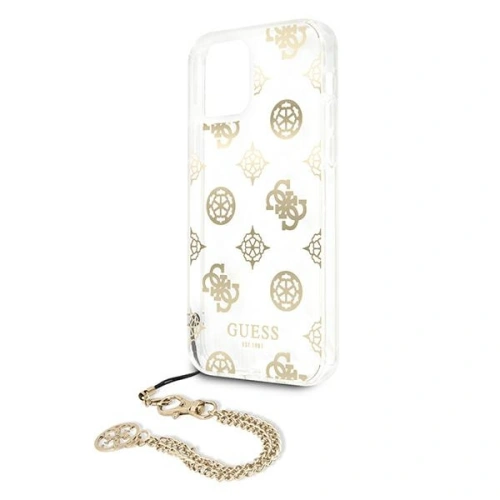 Etui Guess GUHCP12LKSPEGO Apple iPhone 12 Pro Max złoty/gold hardcase Peony Chain Collection