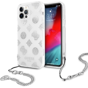 Hurtownia GSM - Etui Guess GUHCP12LKSPESI Apple iPhone 12 Pro Max stříbrný/silver hardcase Peony Chain Collection - GUE1069SLV - {ean13} - Hurt