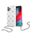 Etui Guess GUHCP12LKSPESI Apple iPhone 12 Pro Max srebrny/silver hardcase Peony Chain Collection