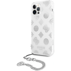 Hurtownia GSM - Etui Guess GUHCP12LKSPESI Apple iPhone 12 Pro Max stříbrný/silver hardcase Peony Chain Collection - GUE1069SLV - {ean13} - Hurt