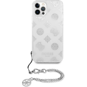 Hurtownia GSM - Etui Guess GUHCP12LKSPESI Apple iPhone 12 Pro Max stříbrný/silver hardcase Peony Chain Collection - GUE1069SLV - {ean13} - Hurt