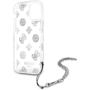 Hurtownia GSM - Etui Guess GUHCP12LKSPESI Apple iPhone 12 Pro Max stříbrný/silver hardcase Peony Chain Collection - GUE1069SLV - {ean13} - Hurt