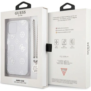 Hurtownia GSM - Etui Guess GUHCP12LKSPESI Apple iPhone 12 Pro Max stříbrný/silver hardcase Peony Chain Collection - GUE1069SLV - {ean13} - Hurt