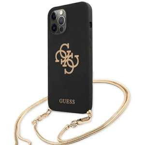 Etui Guess GUHCP12LLSC4GBK Apple iPhone 12 Pro Max czarny/black hardcase 4G Gold Chain Collection