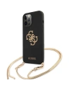 Wholesale Guess GUHCP12LLSC4GBK Apple iPhone 12 Pro Max black hardcase 4G Gold Chain Collection - GUE1070BLK - {ean13} - Hurt
