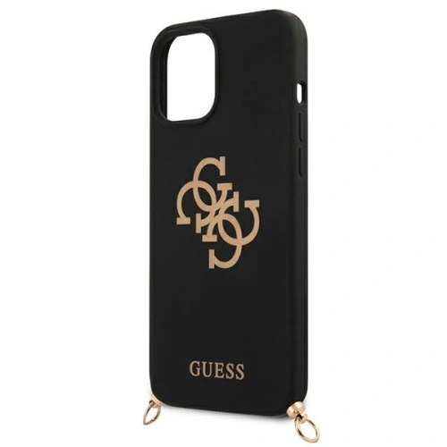 Etui Guess GUHCP12LLSC4GBK Apple iPhone 12 Pro Max czarny/black hardcase 4G Gold Chain Collection