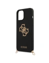 Wholesale Guess GUHCP12LLSC4GBK Apple iPhone 12 Pro Max black hardcase 4G Gold Chain Collection - GUE1070BLK - {ean13} - Hurt