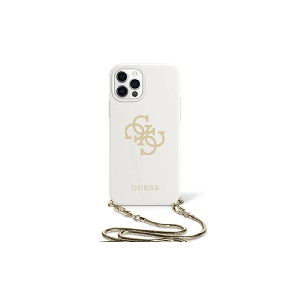 Hurtownia GSM - Etui Guess GUHCP12LLSC4GWH Apple iPhone 12 Pro Max biały/white hardcase 4G Gold Chain Collection - GUE1071WHT - {ean13} - Hurt