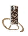 Hurtownia GSM - Etui Guess GUHCP12MKCLEO Apple iPhone 12/12 Pro Leopard hardcase Gold Strap - GUE1072LEO - {ean13} - Hurt
