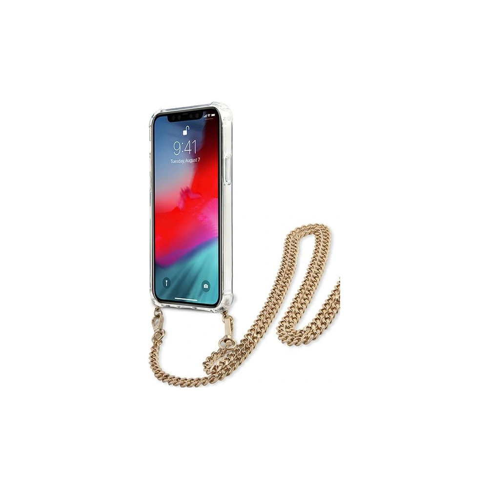 Hurtownia GSM - Etui Guess GUHCP12MKCLEO Apple iPhone 12/12 Pro Leopard hardcase Zlatý pásek - GUE1072LEO - {ean13} - Hurt