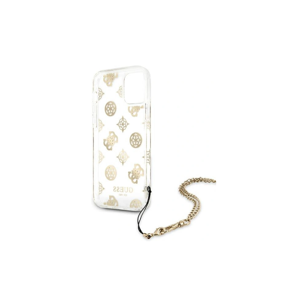 Wholesale Guess GUHCP12MKSPEGO Apple iPhone 12/12 Pro gold hardcase Peony Chain Collection - GUE1074GLD - {ean13} - Hurt