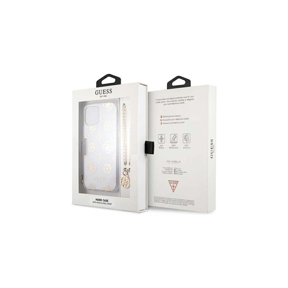 Hurtownia GSM - Etui Guess GUHCP12MKSPEGO Apple iPhone 12/12 Pro złoty/gold hardcase Peony Chain Collection - GUE1074GLD - {ean13} - Hurt