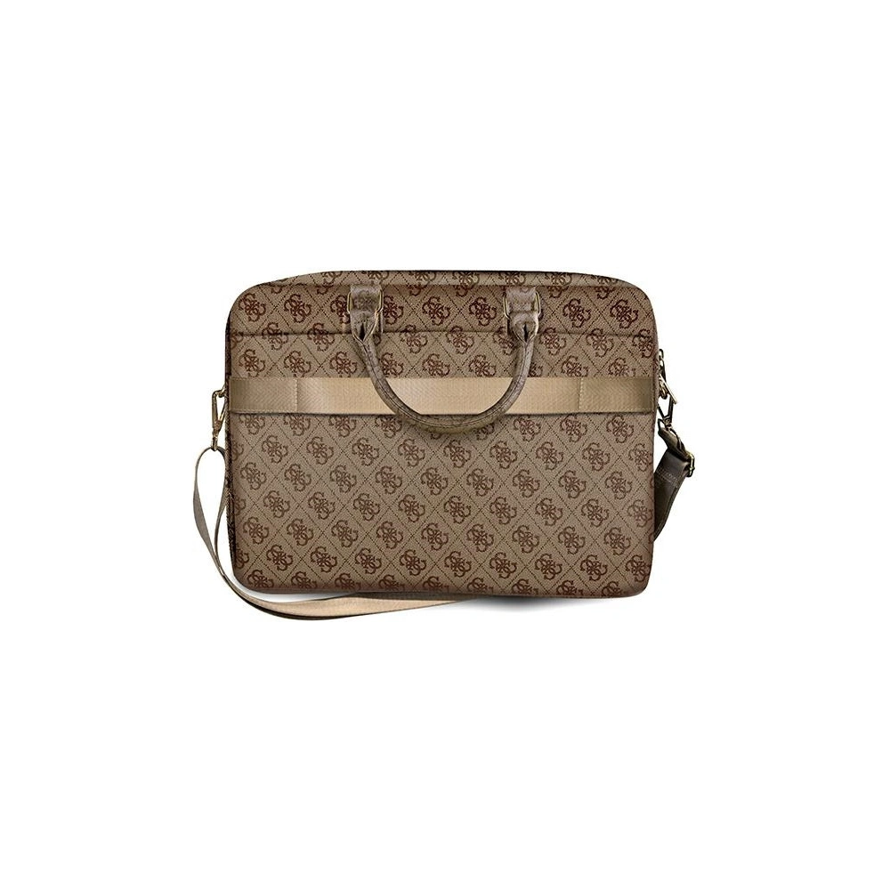 Hurtownia GSM - Torba Guess GUCB15G4GFBR 15 palců hnědá/brown 4G Uptown - GUE1078BR - {ean13} - Hurt