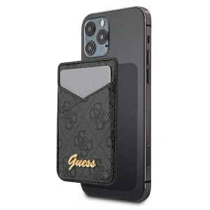 Hurtownia GSM - Kapsa na karty Guess Wallet Card Slot GUWMS4GTLBK MagSafe 4G šedá/grey - GUE1080GRY - {ean13} - Hurt