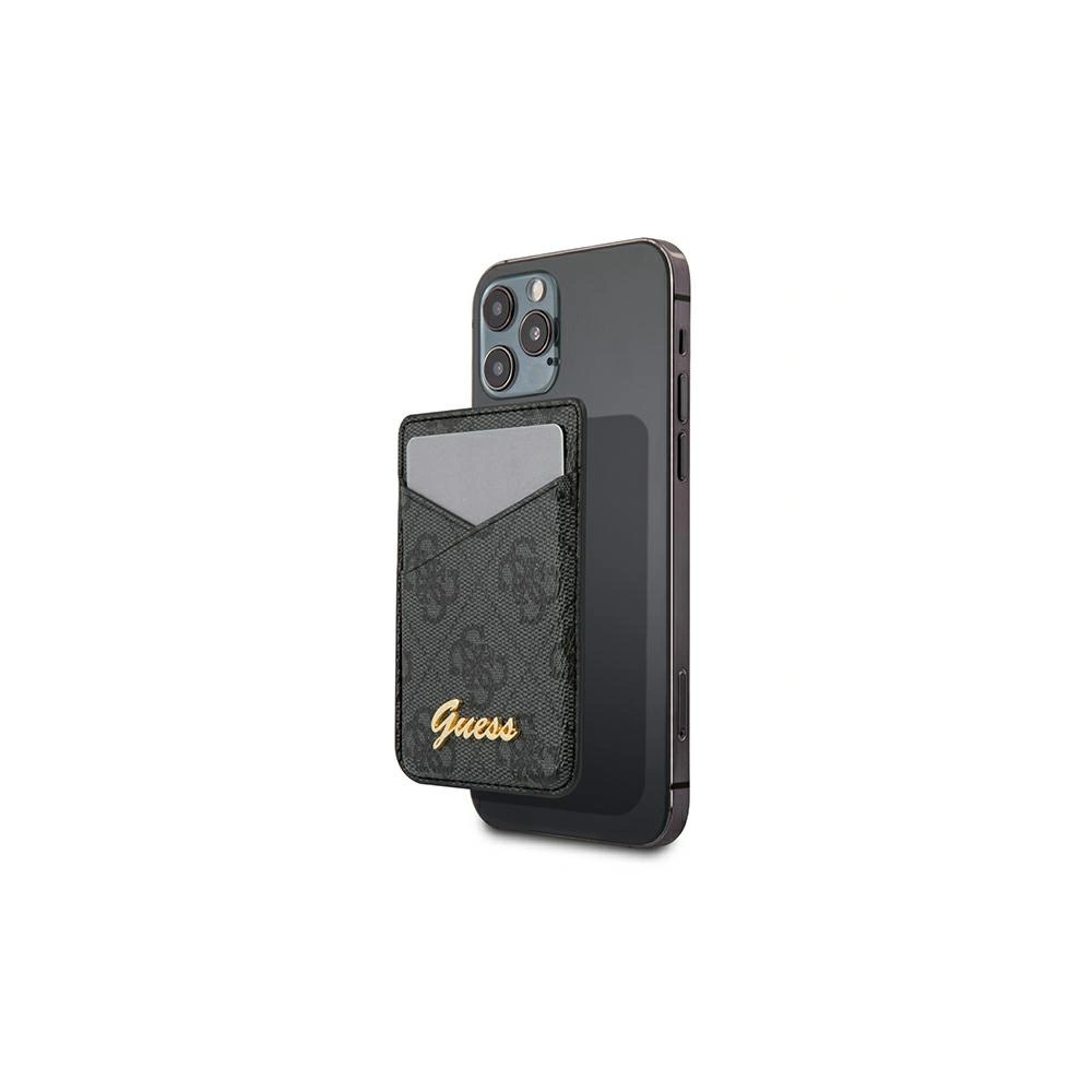 Hurtownia GSM - Kapsa na karty Guess Wallet Card Slot GUWMS4GTLBK MagSafe 4G šedá/grey - GUE1080GRY - {ean13} - Hurt