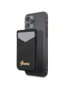 Wholesale Guess Wallet Card Slot GUWMSSASLBK MagSafe Saffiano black - GUE1082BLK - {ean13} - Hurt