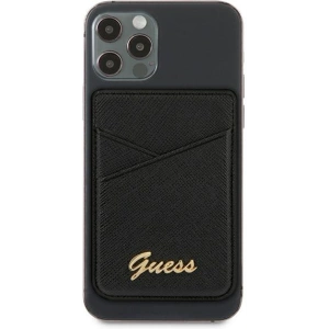 Hurtownia GSM - Kapsa na karty Guess Wallet Card Slot GUWMSSASLBK MagSafe Saffiano černá/black - GUE1082BLK - {ean13} - Hurt