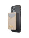 Guess Wallet Card Slot GUWMSSASLGO MagSafe Saffiano gold