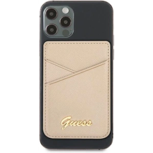 Hurtownia GSM - Kapsa na karty Guess Wallet Card Slot GUWMSSASLGO MagSafe Saffiano zlatý/gold - GUE1083GLD - {ean13} - Hurt