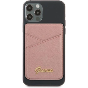 Hurtownia GSM - Kapsa na karty Guess Peněženka Karta Slot GUWMSSASLPI MagSafe Saffiano růžová/pink - GUE1084PNK - {ean13} - Hurt