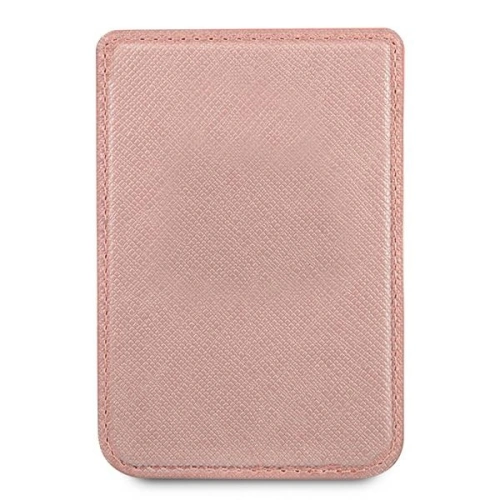Kieszeń na karty Guess Wallet Card Slot GUWMSSASLPI MagSafe Saffiano różowy/pink