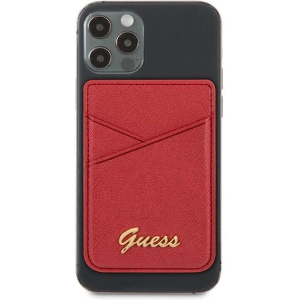 Hurtownia GSM - Kapsa na karty Guess Wallet Card Slot GUWMSSASLRE MagSafe Saffiano červená/red - GUE1085RED - {ean13} - Hurt