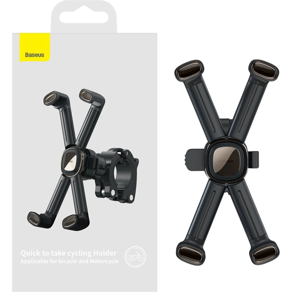 Hurtownia GSM - Uchwyt rowerowy Baseus Quick do telefonów (czarny) - BSU2820BLK - {ean13} - Hurt