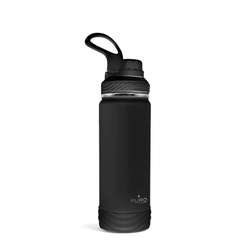 Butelka termiczna ze stali nierdzewnej PURO Outdoor 500 ml (Black)