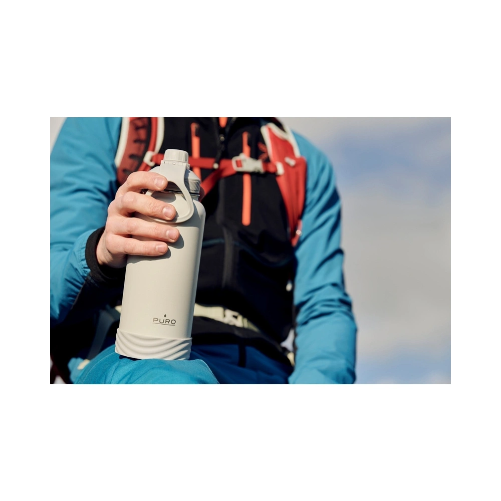 Hurtownia GSM - Butelka termiczna ze stali nierdzewnej PURO Outdoor 500 ml (Black) - PUR437BLK - {ean13} - Hurt