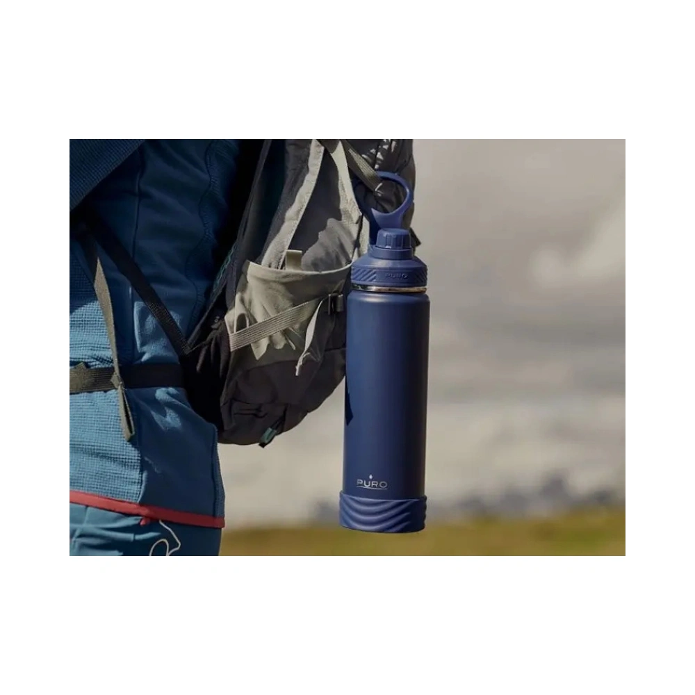 Hurtownia GSM - Termo láhev z nerezové oceli PURO Outdoor 500 ml (Černá) - PUR437BLK - {ean13} - Hurt